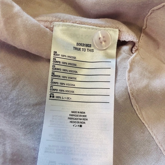 NWOT Volcom Lavender Button up camp shirt patches hi-lo - Picture 7 of 10